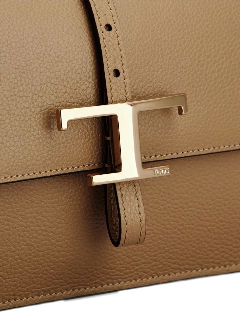Tod's Mini T-buckle Flap Bag In Brown