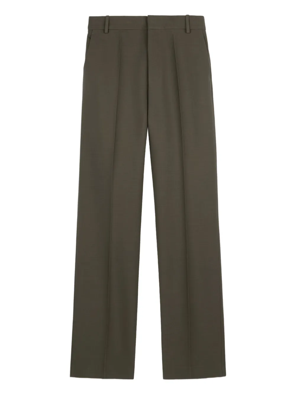 Tod's Pleated High-waisted Trousers In Green