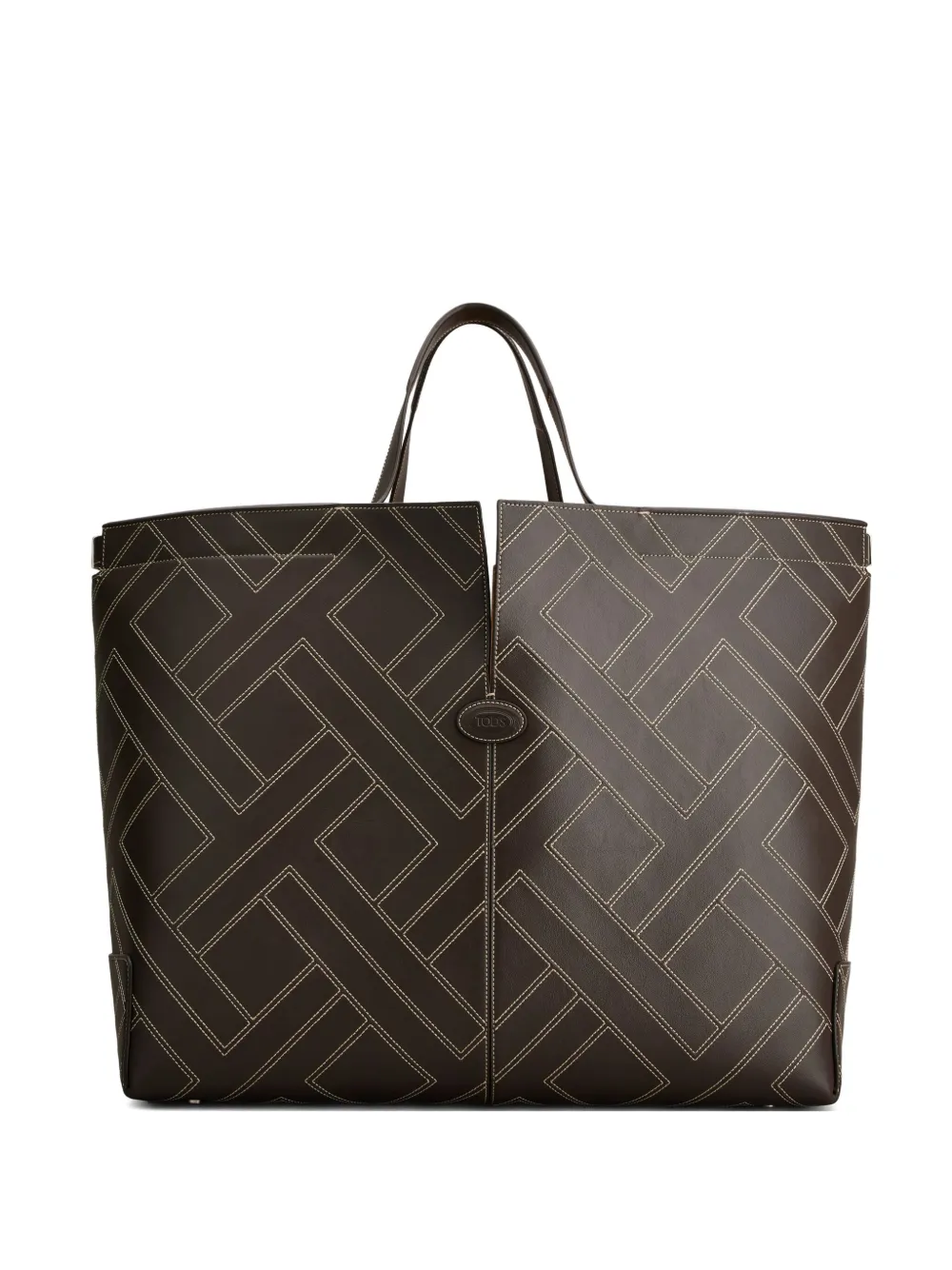 Tod's Di intarsio-maxi tote bag | Brown | Image 1