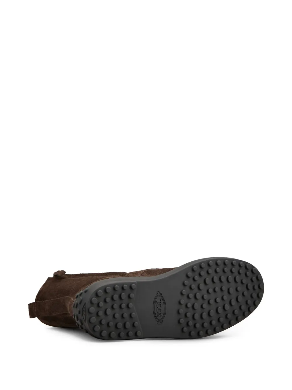 Tod's Winter Driver Sole High Lace Up Boots Shoes In Brown