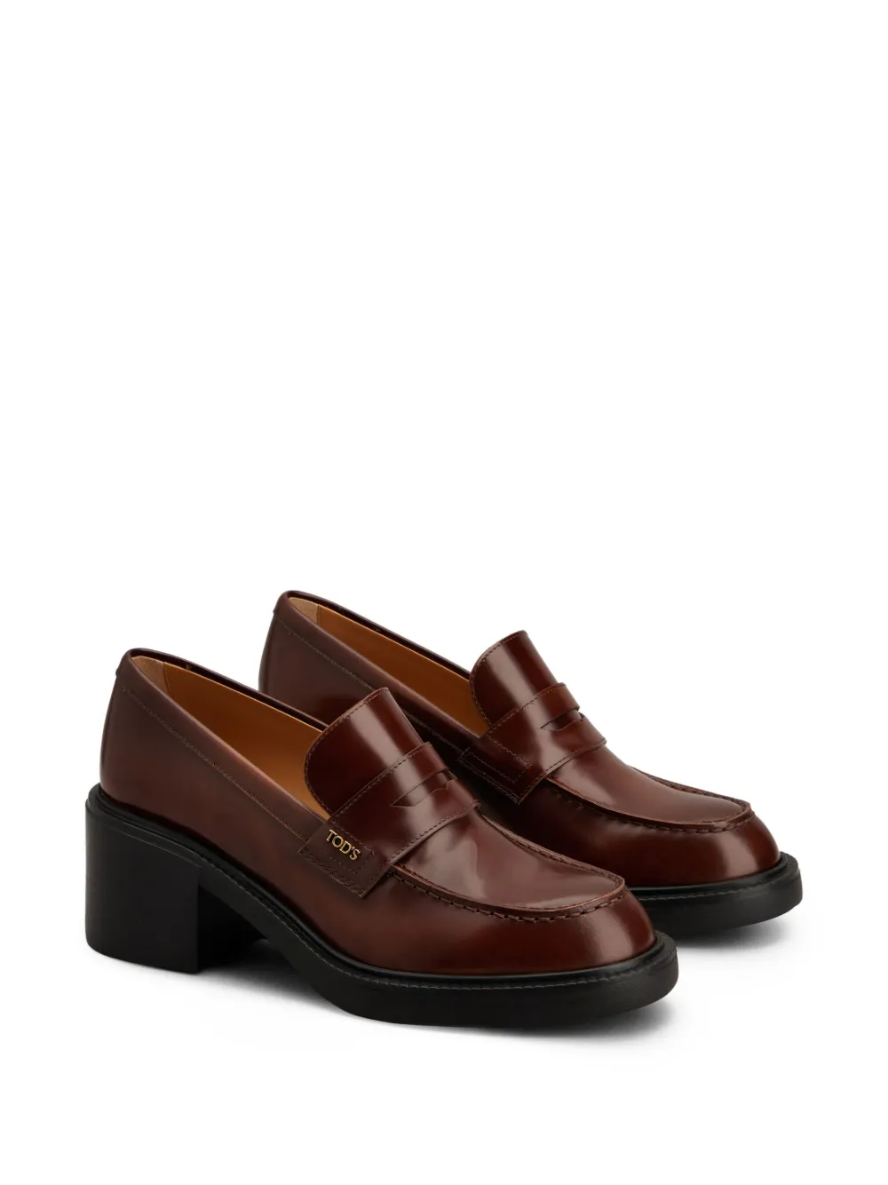 Tod's Leren 60mm loafers Bruin