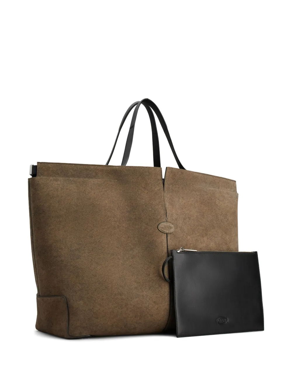 Tod's Di Bag Folio leren shopper Bruin