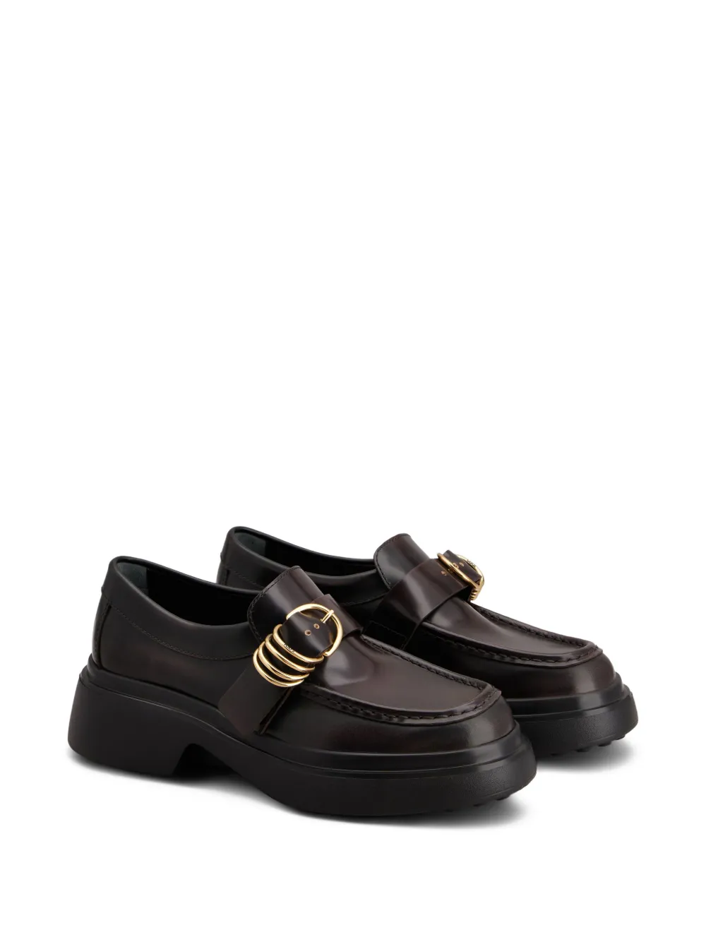 Tod's leather loafers Brown