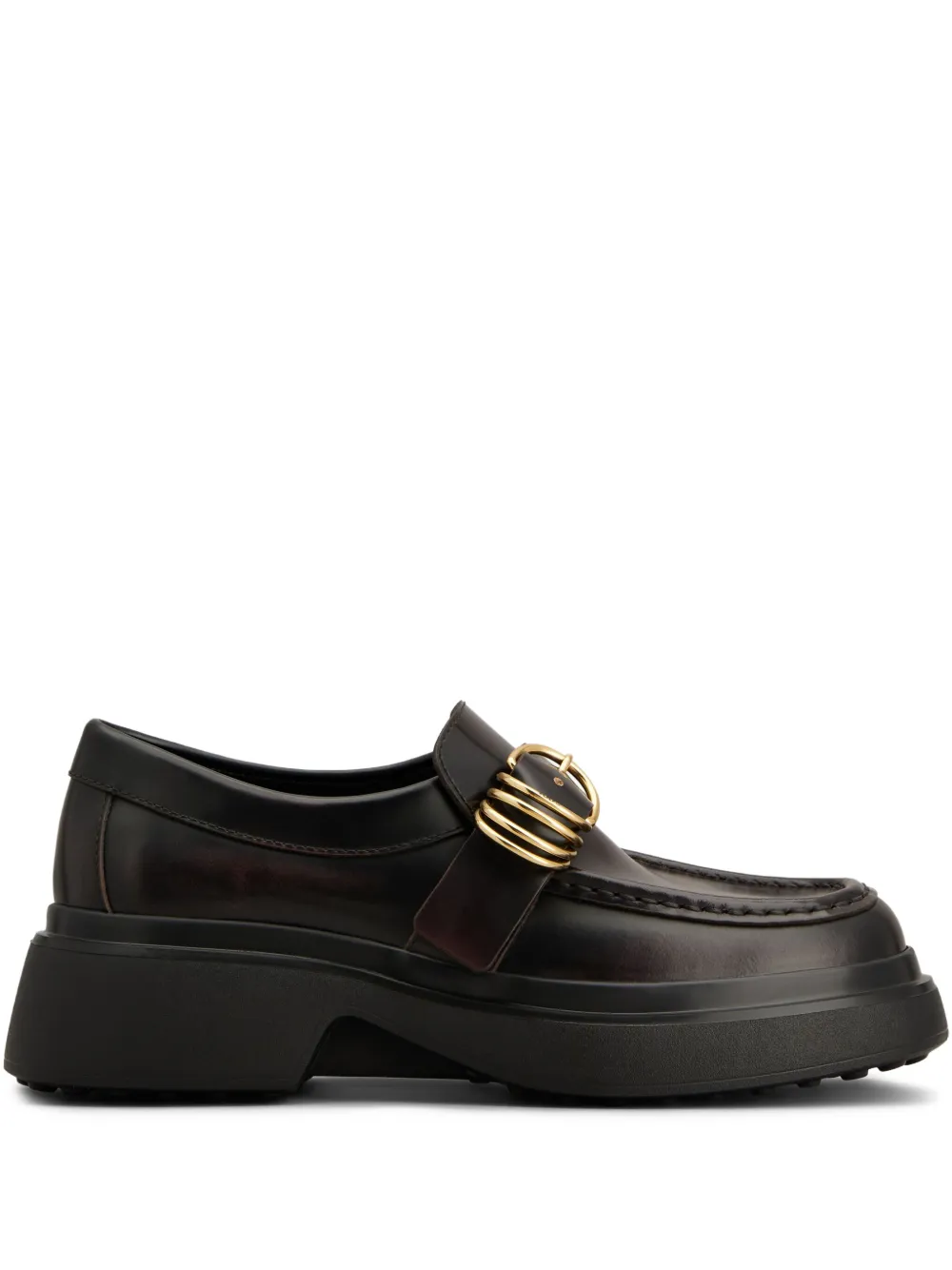 Tod's leather loafers Brown