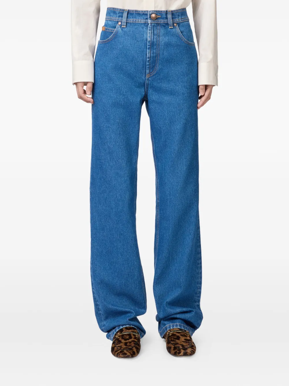 Tod's Back-patch Jeans In Blue