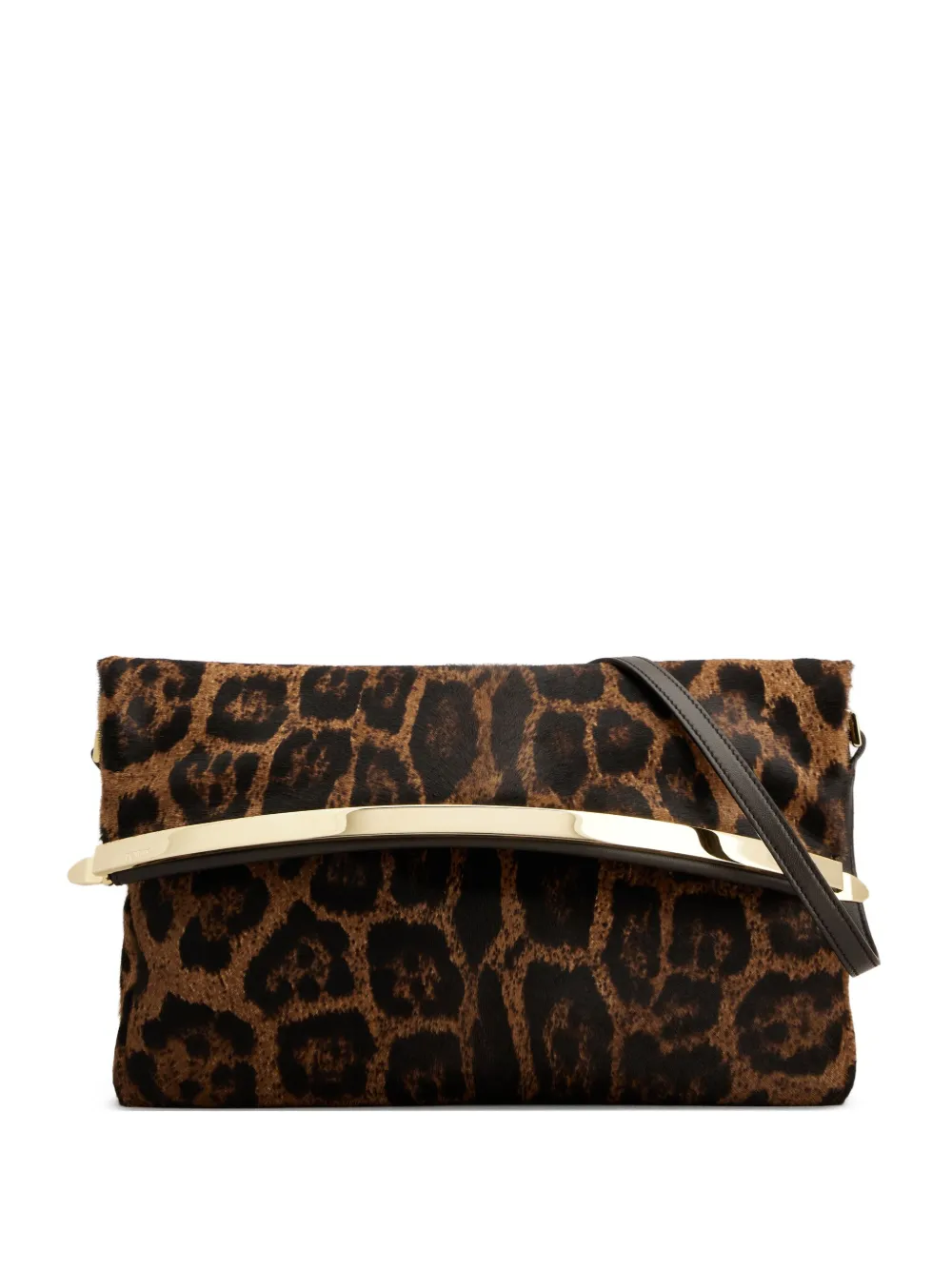 Tod's Clutch met dierenprint Bruin