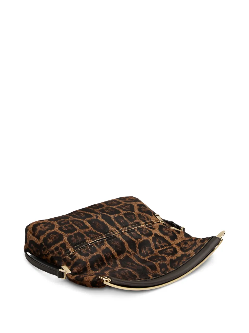 Tod's Clutch met dierenprint Bruin