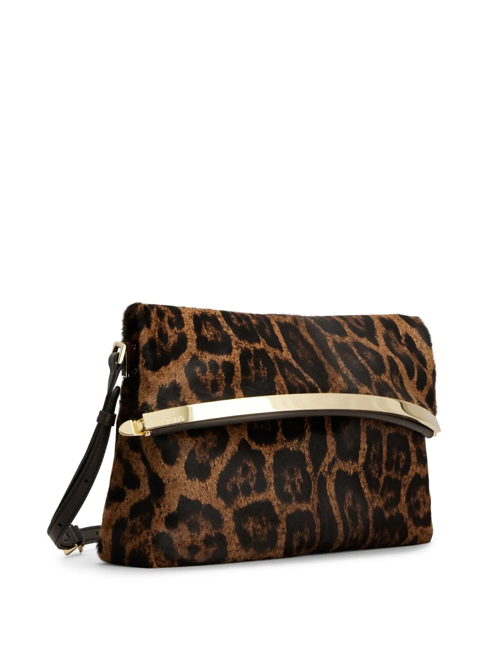 Tod's Clutch met dierenprint Bruin