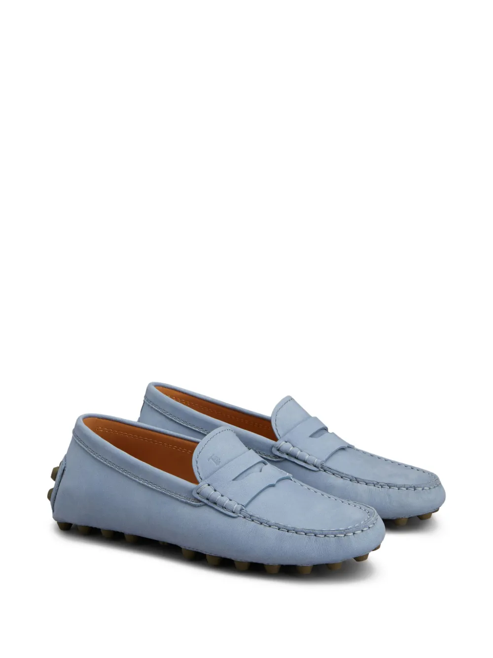 Tod's leather loafers Blue