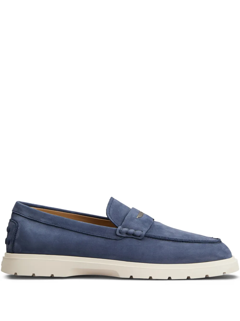 Tod's leather loafers Blue