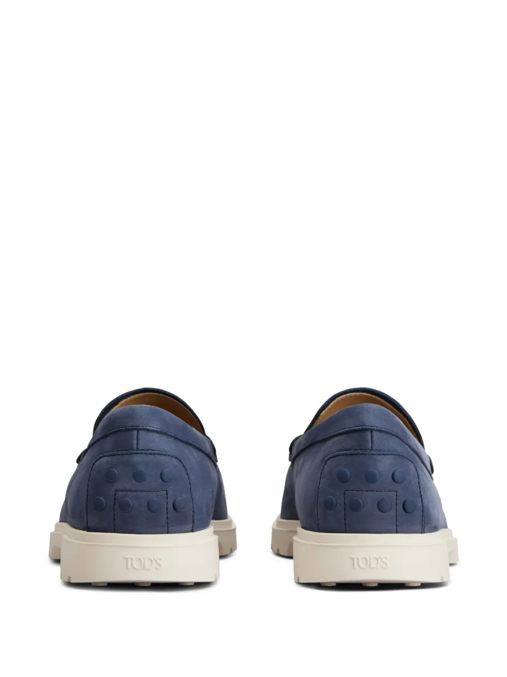 Tod's leather loafers Blue