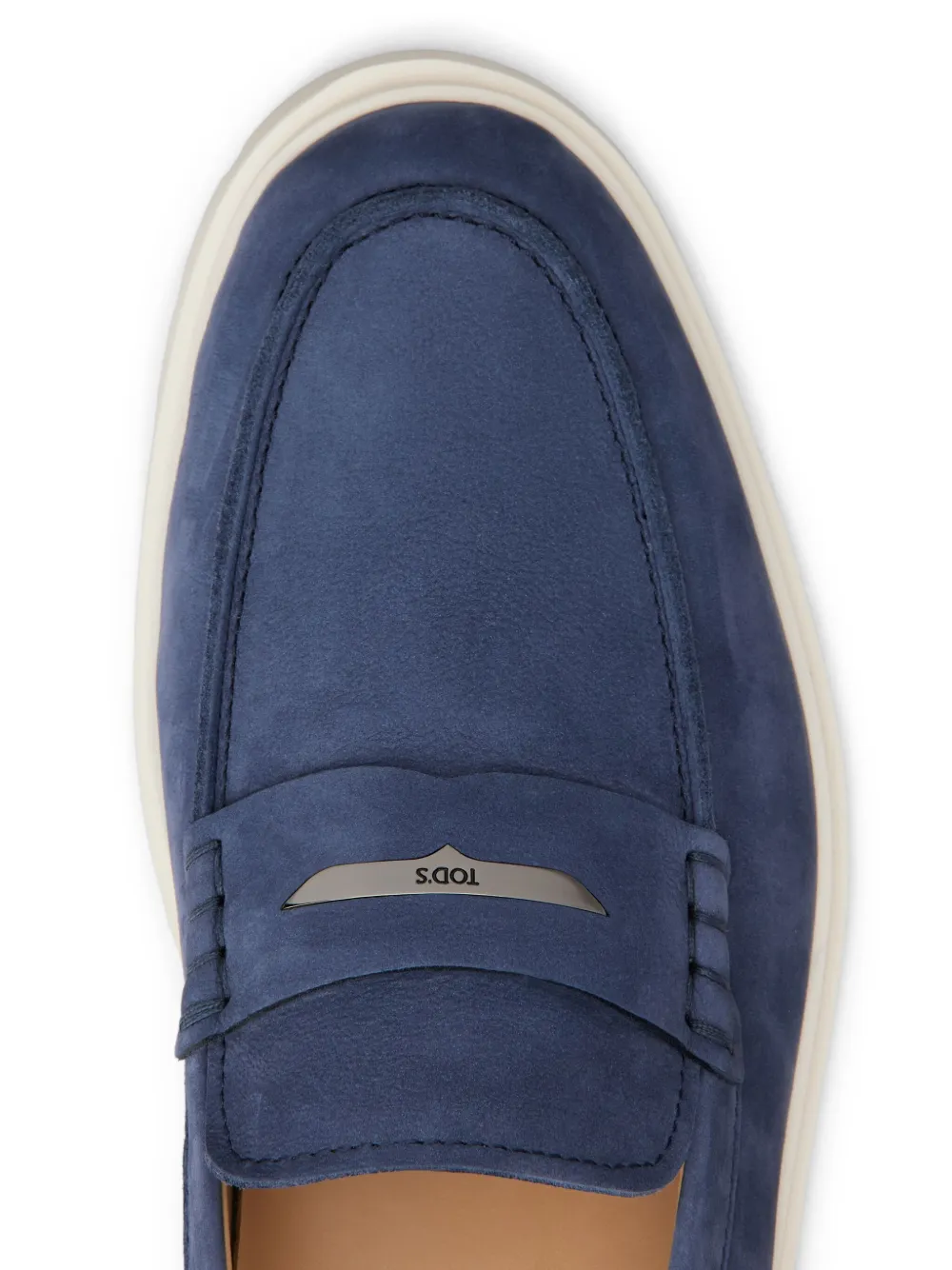 Tod's leather loafers Blue