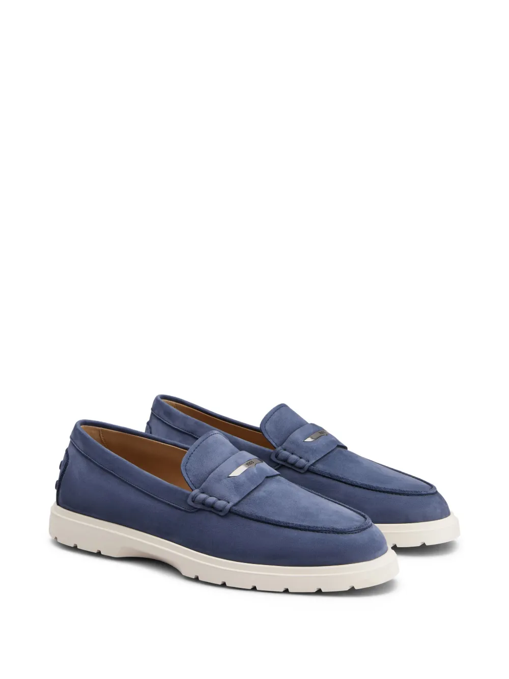 Tod's leather loafers Blue