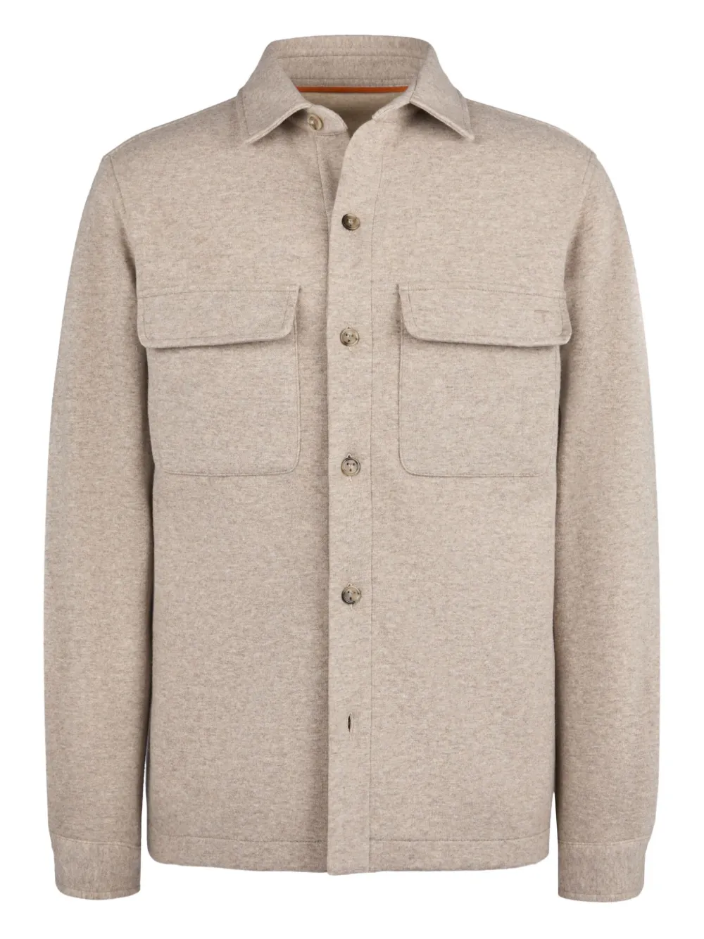 Tod's buttoned flap-pocket shirt jacket | Neutrals | Image 1