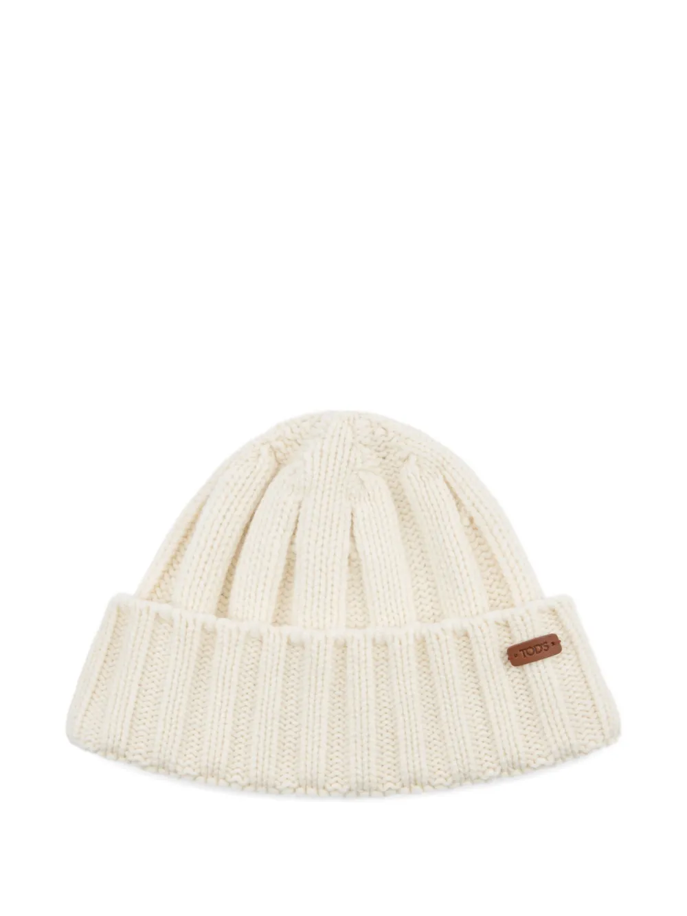 Tod's ribbed-knit beanie | White | Image 1