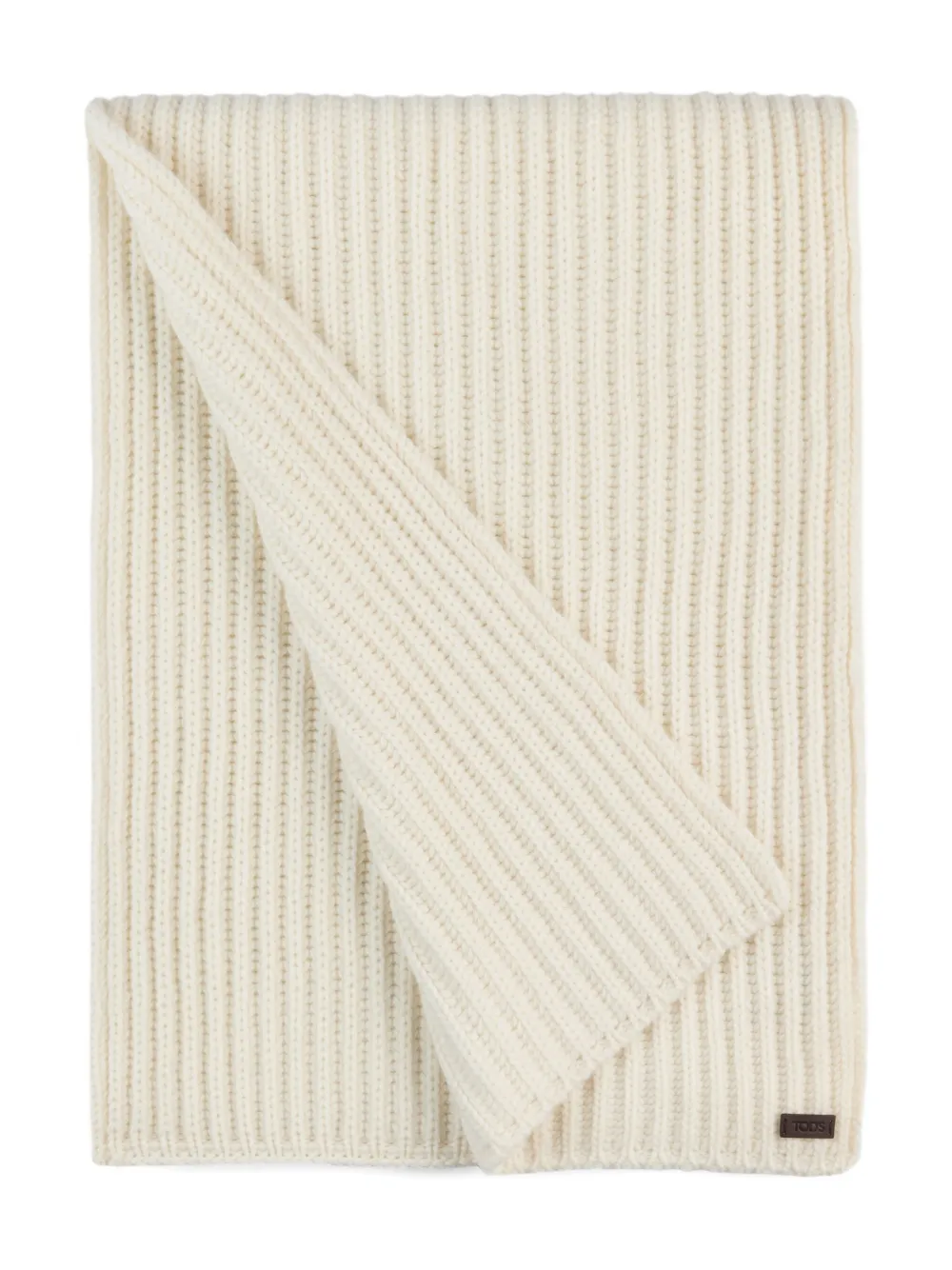 Tod's ribbed-knit scarf | White | Image 1