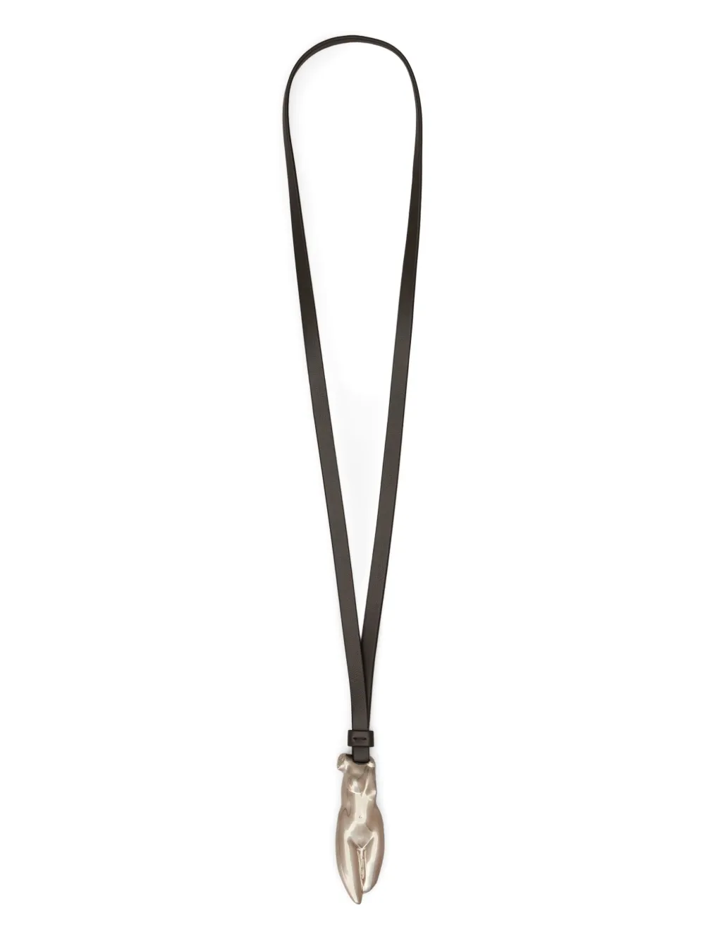Tod's Venus Bust Necklace In Brown