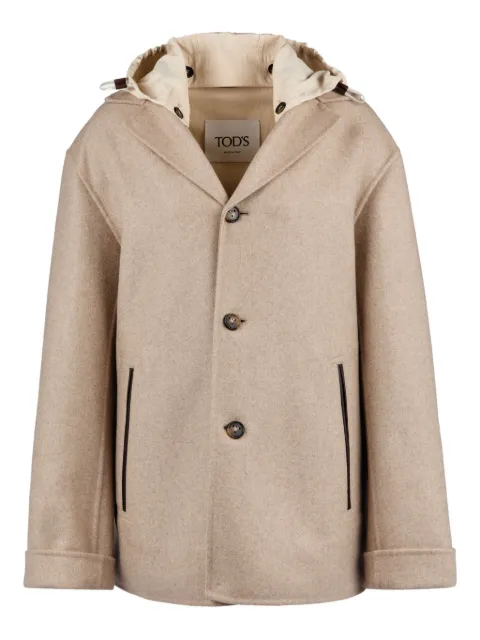 Tod's hooded trimmed jacket