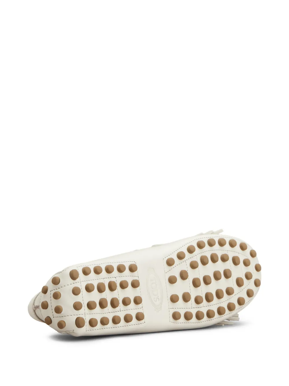 Tod's fringed leather loafers White