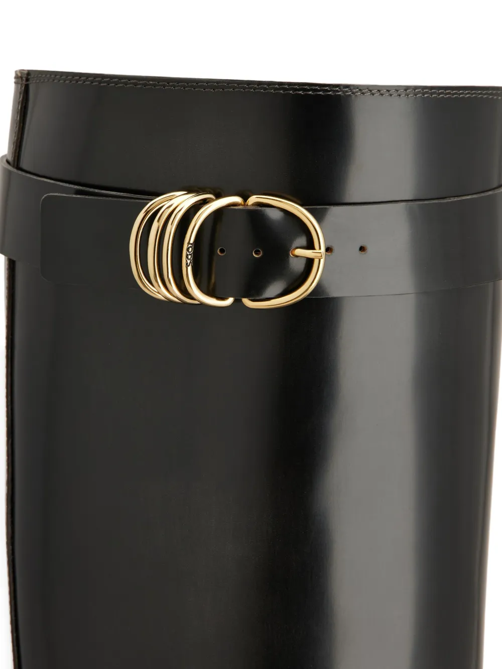 Tod's leather knee-high boots Black