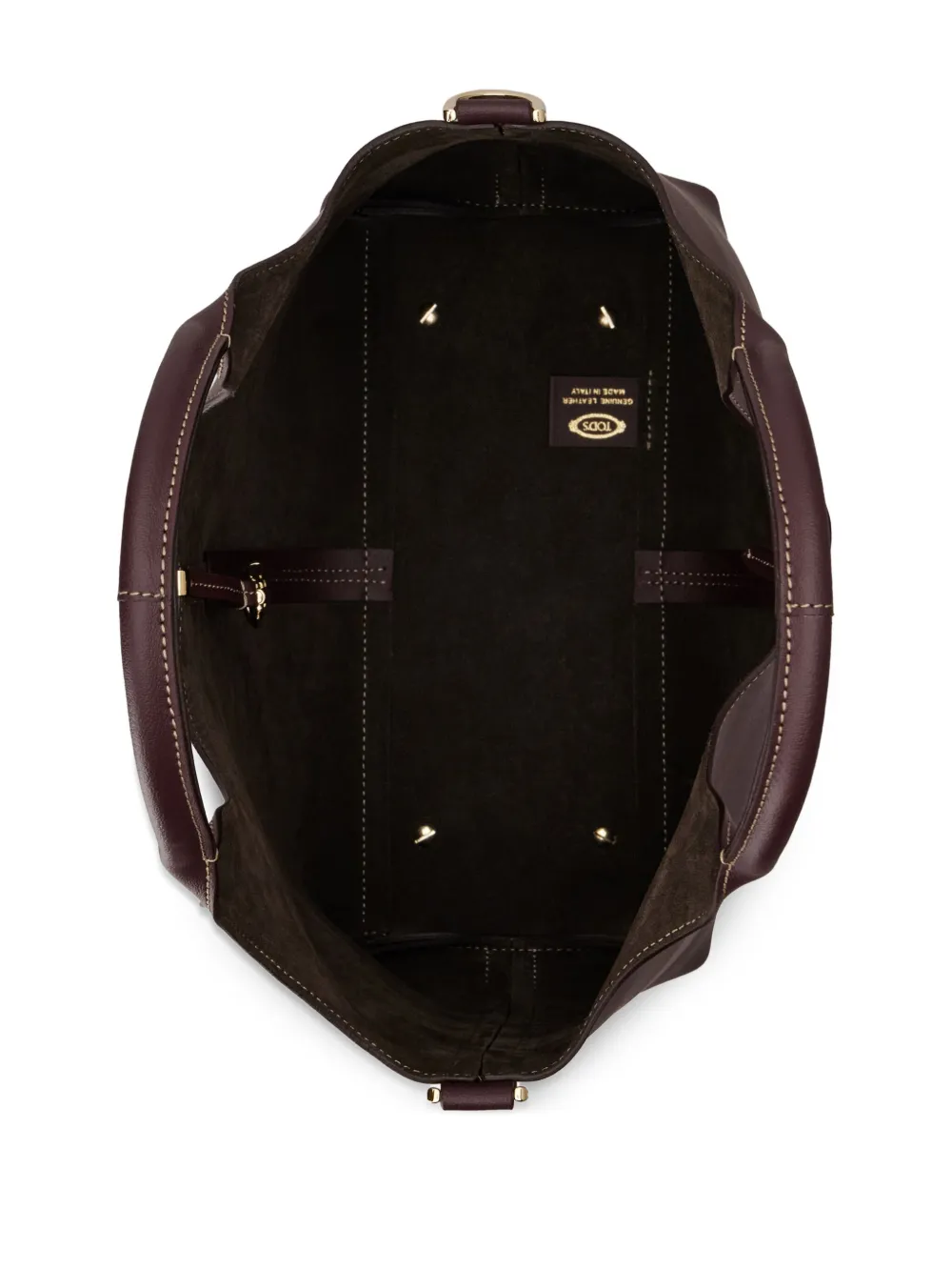 Tod's Leren shopper Bruin