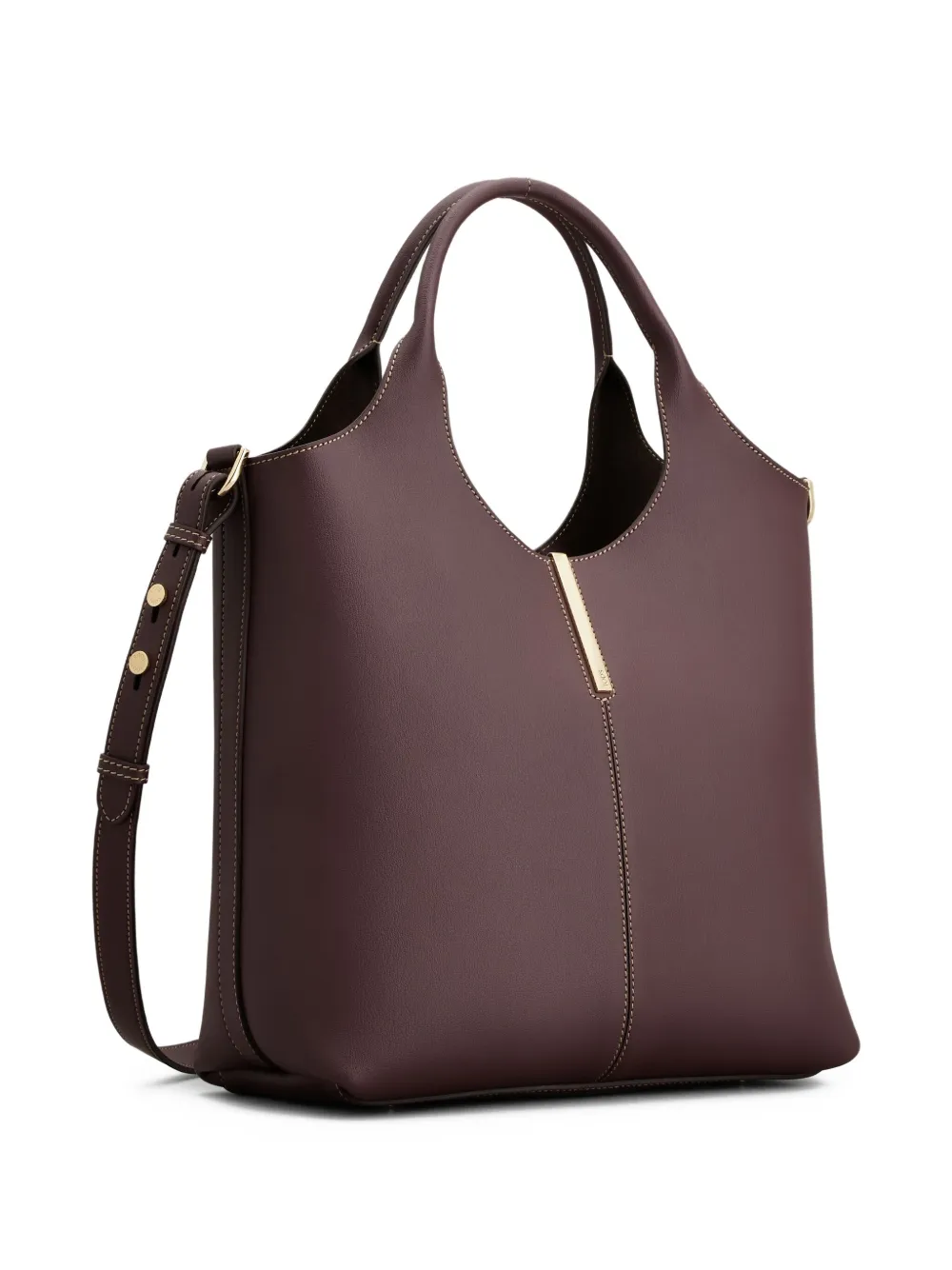 Tod's Leren shopper Bruin