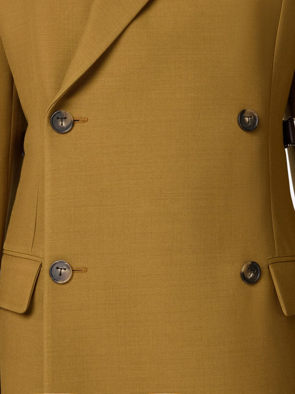 Tod's Double-breasted Wool Jacket In Brown