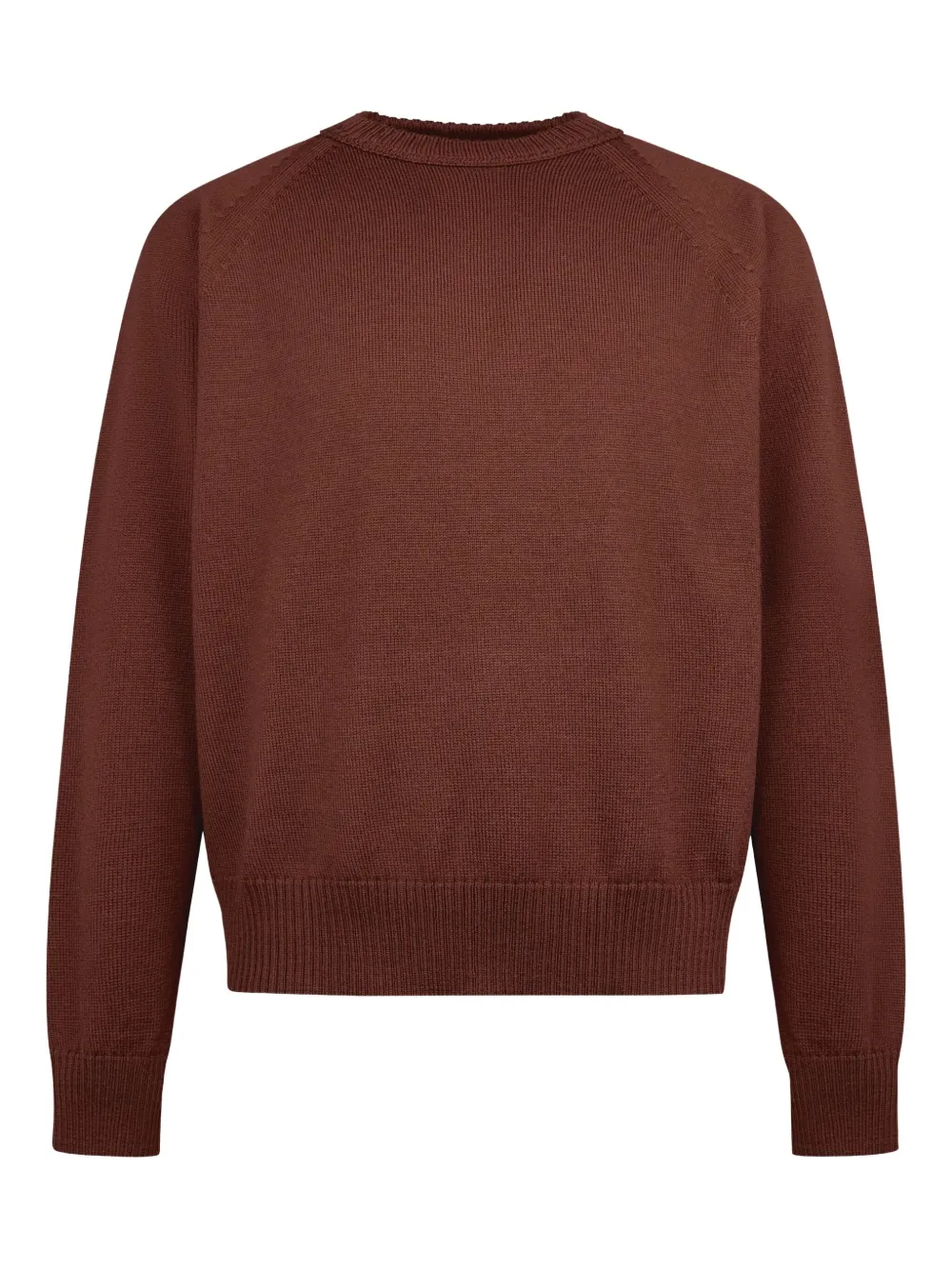 raglan-sleeve crew-neck sweater