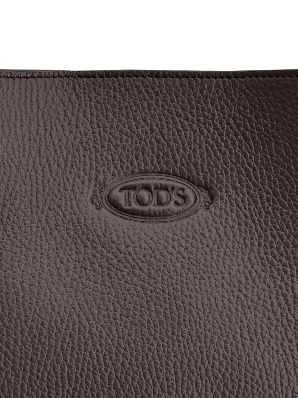 Tod's Pebble-grain Tote Bag In Brown