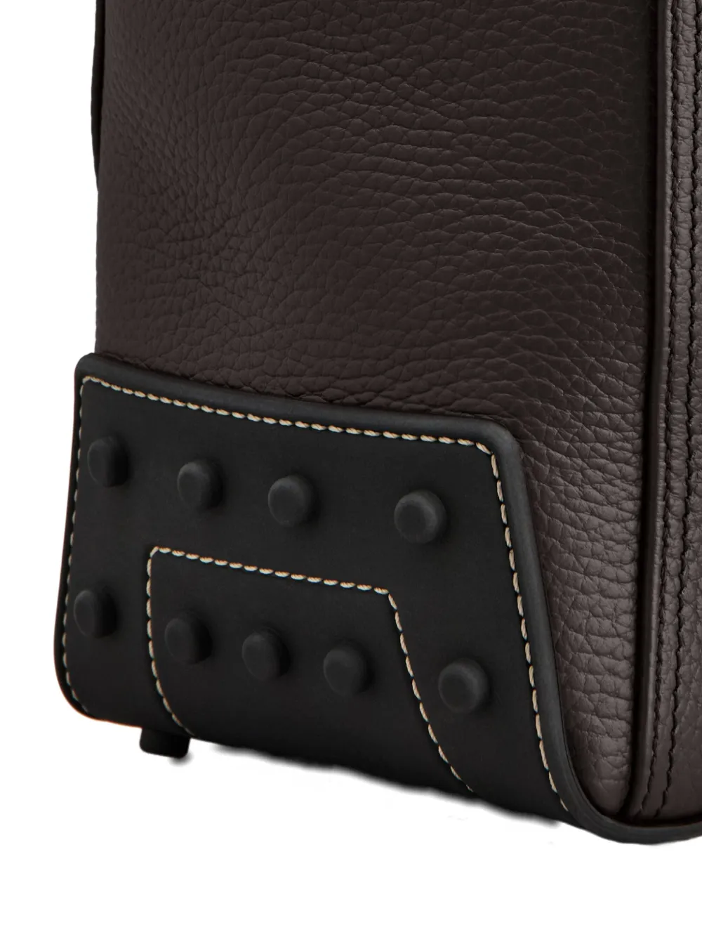 Tod's Pebble-grain Tote Bag In Brown