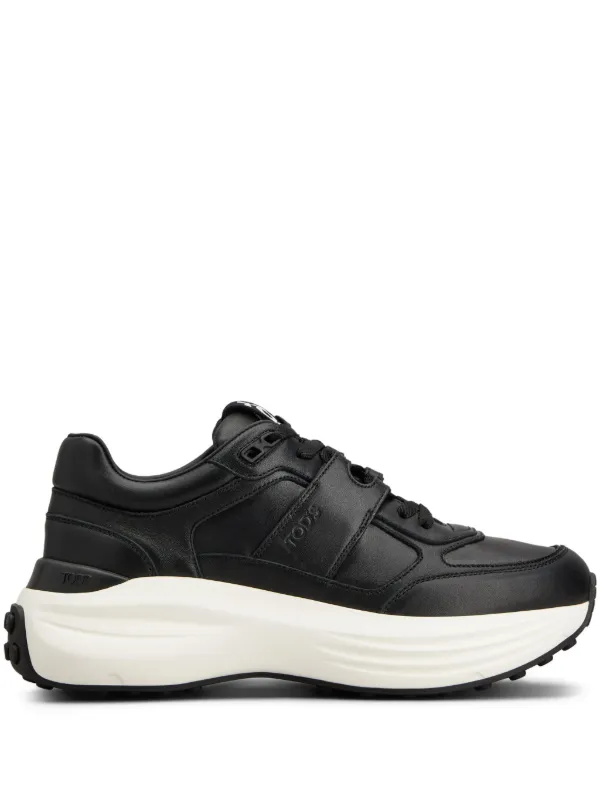 Tod's Leather Sneakers in Black