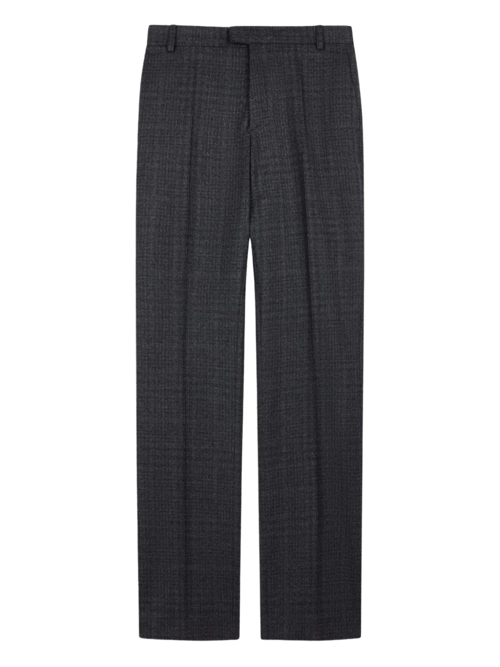 Tod's Check-pattern Virgin-wool Trousers In Black