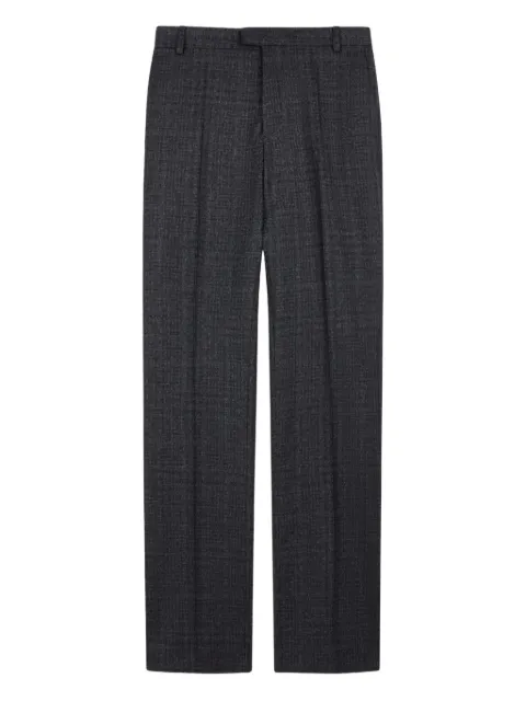 Tod's check-pattern virgin-wool trousers