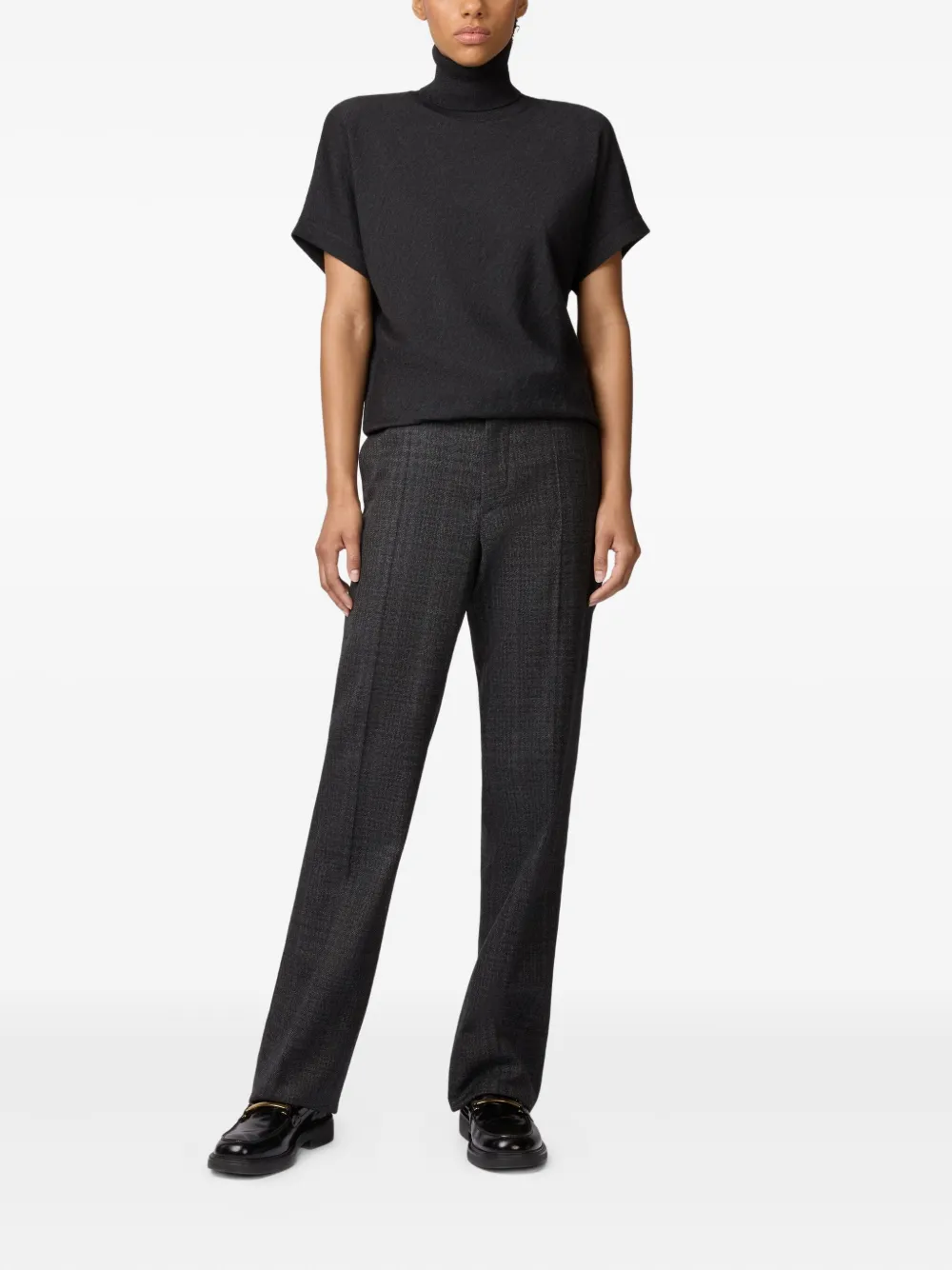 Tod's check-pattern virgin-wool trousers | Straight-Leg Pants | Image 2