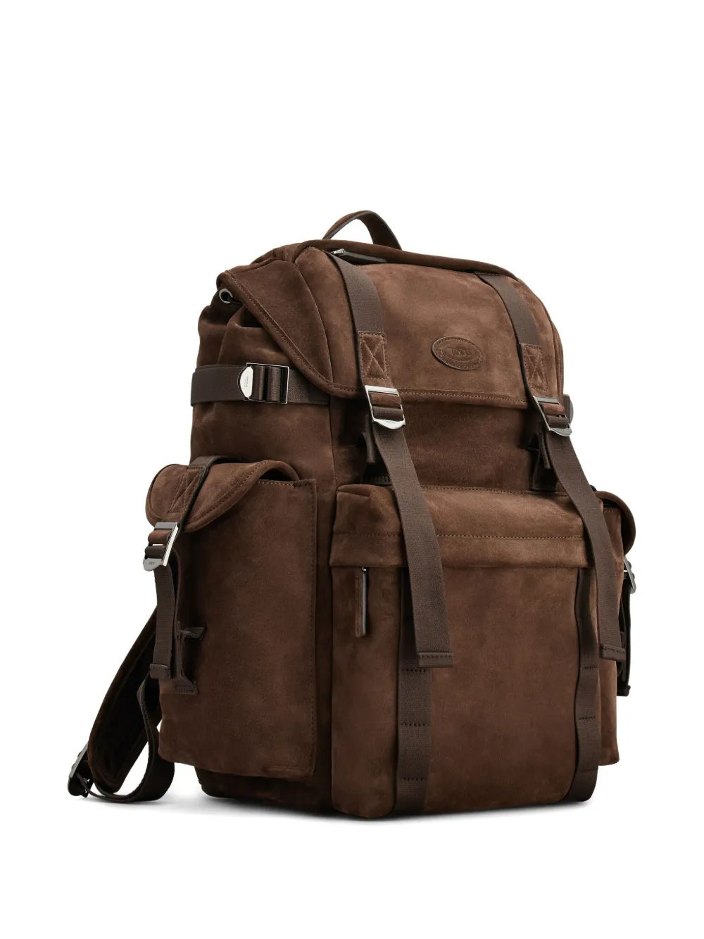 Tod's Backpack In Suede Medium In Brown