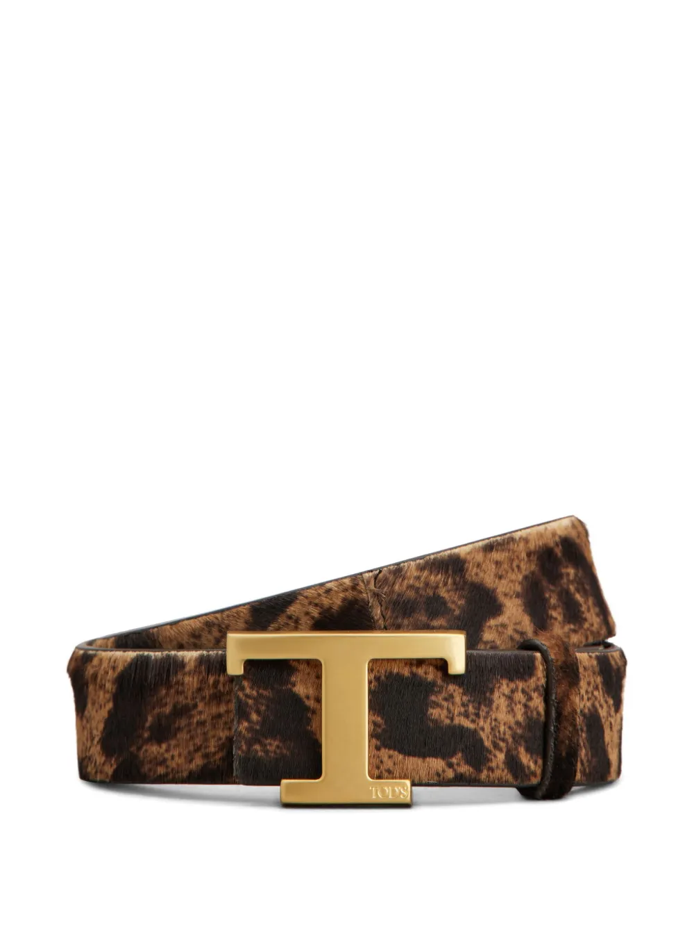 Tod's T Timeless Leather Belt In Brown