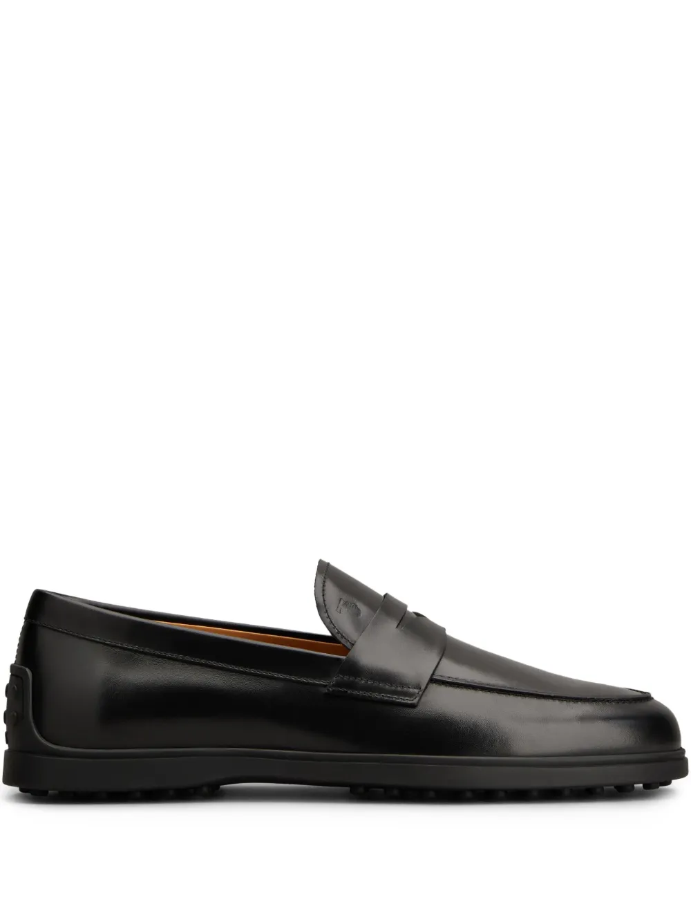 Tod's leather loafers Black