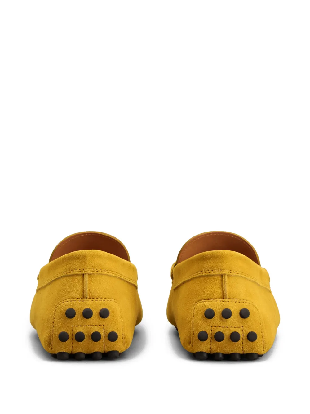Tod's penny-slot suede loafers Yellow