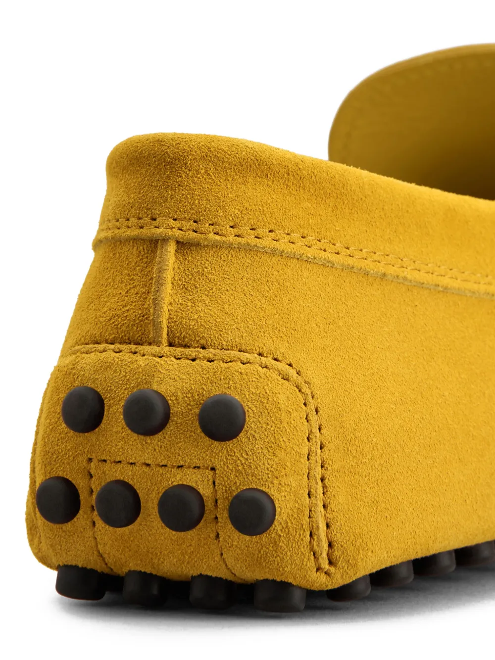 Tod's penny-slot suede loafers Yellow