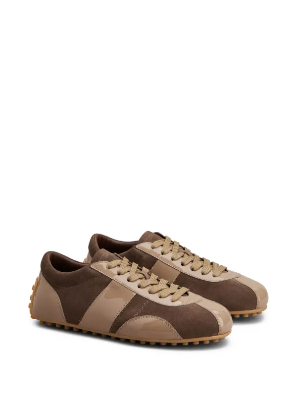 Tod's Panelled Sneakers Brown FARFETCH JO
