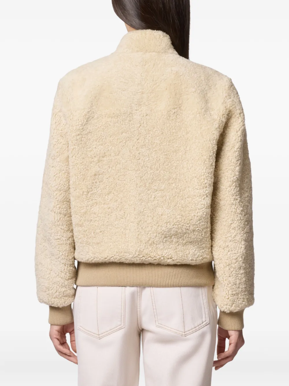 Tod's Button Shearling Jacket - Neutrals 