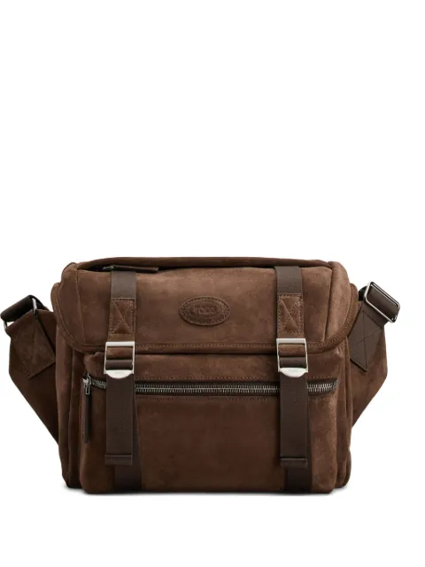 Tod's suede messenger crossbody bag