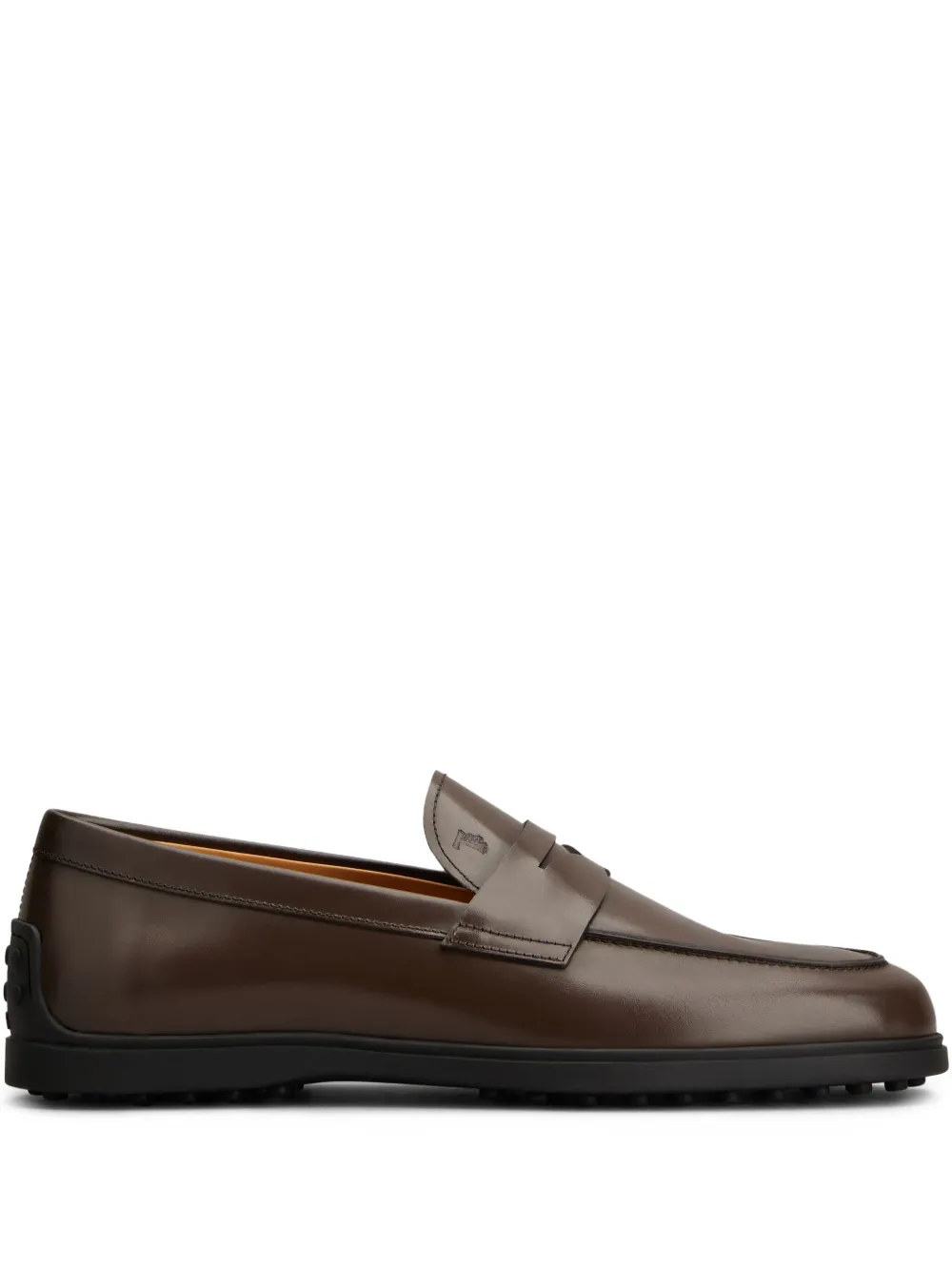 Tod's leather loafers Brown