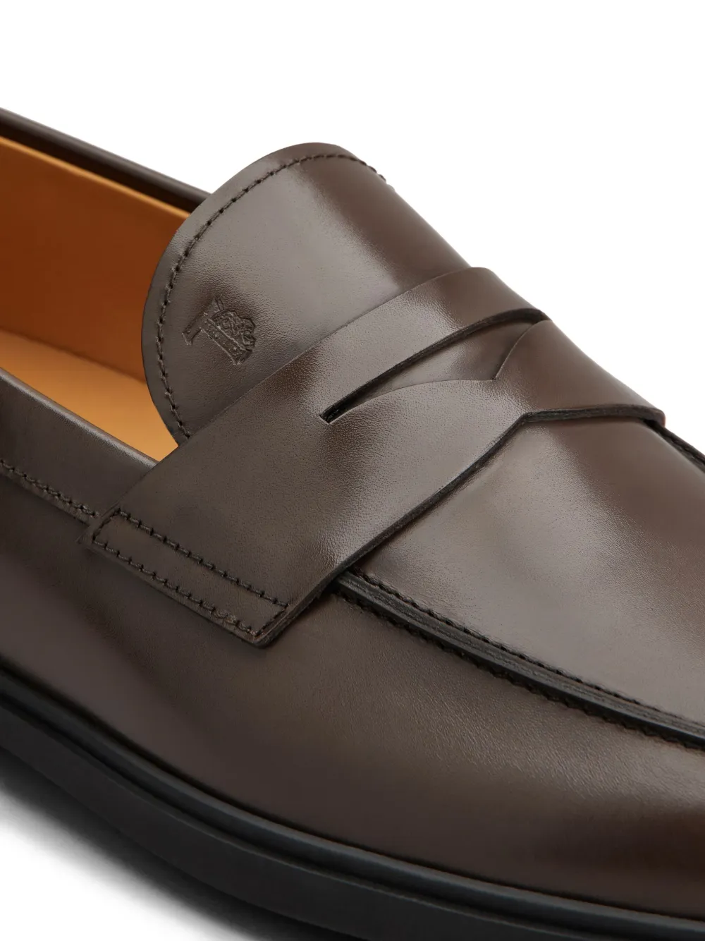 Tod's leather loafers Brown