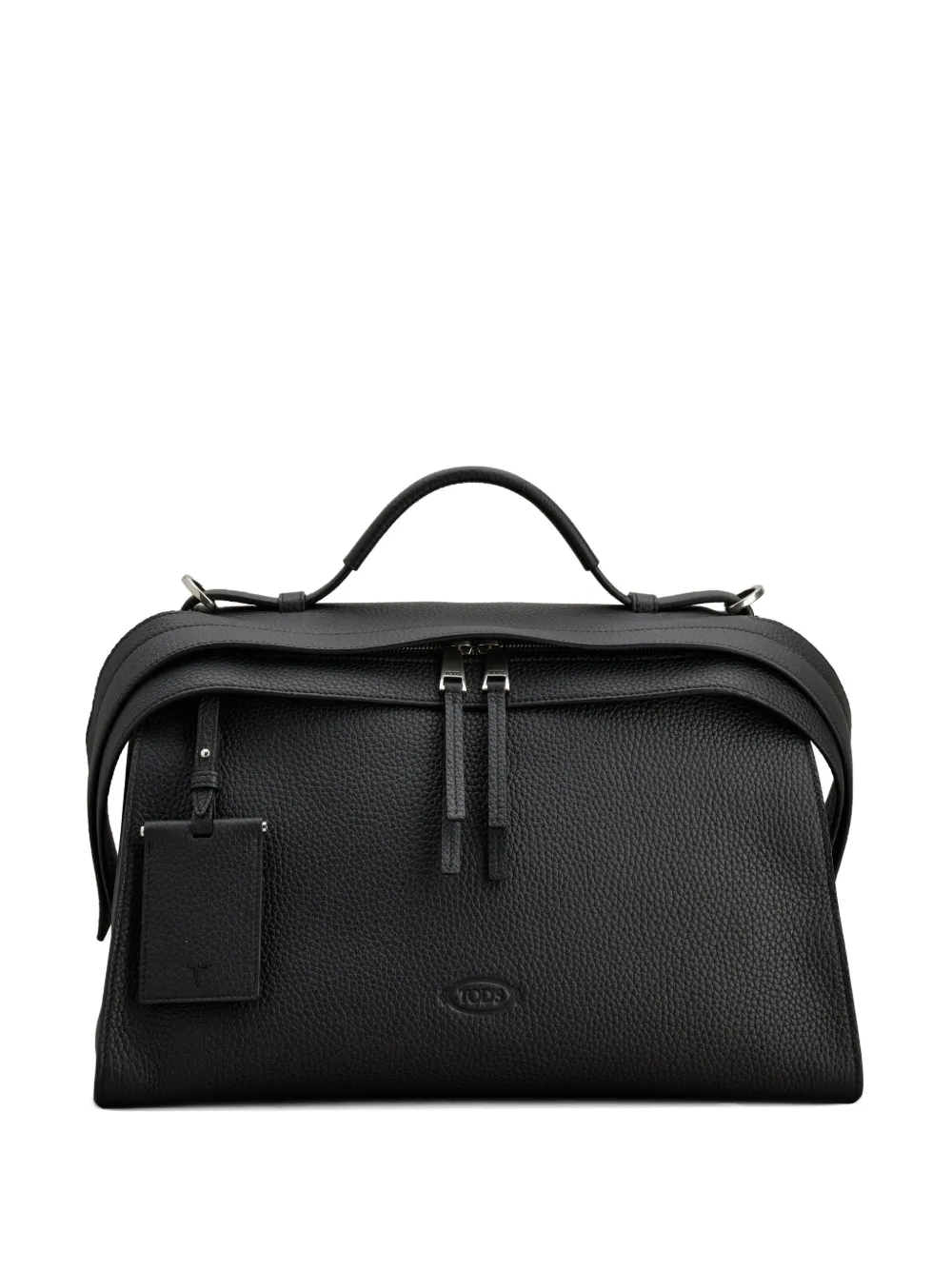 Tod's top-handle pebble-leather bag | Black | Image 1
