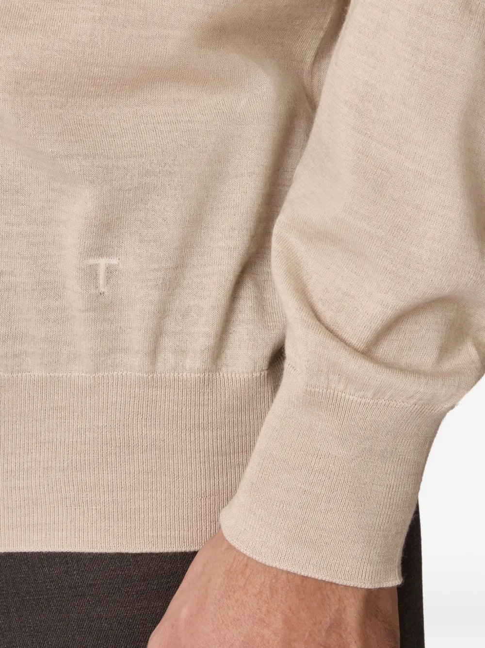 Tod's Turtleneck Long-sleeve Sweater In Neutral