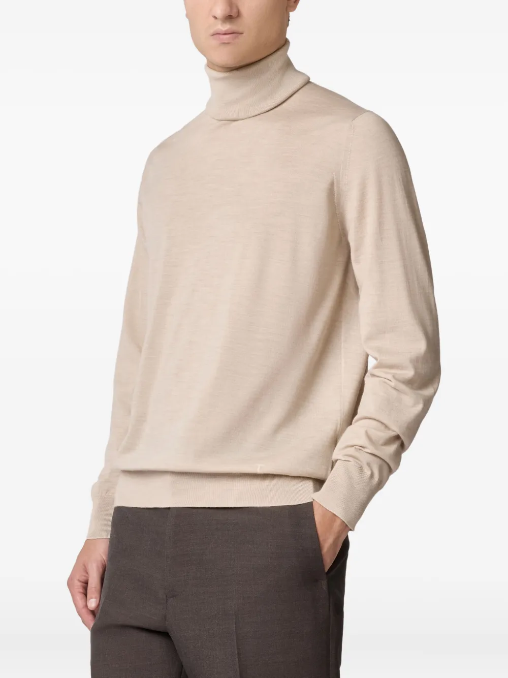 Tod's Turtleneck Long-sleeve Sweater In Neutral