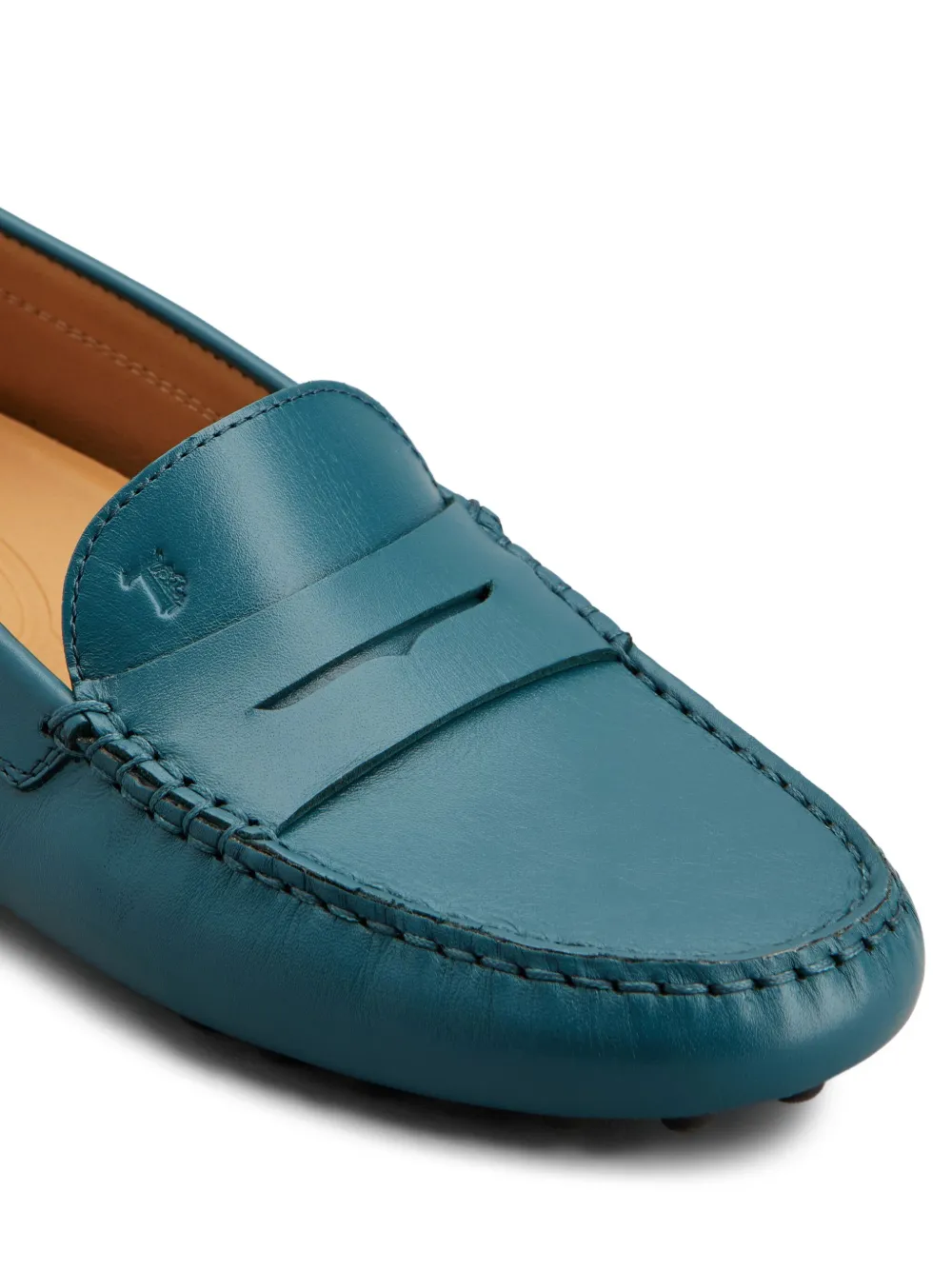 Tod's Leren loafers met bewerkte details Blauw