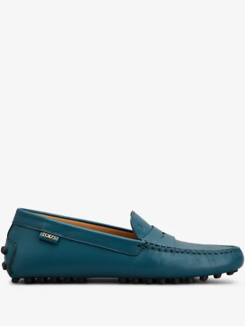 Tod's pebble-detail leather loafers