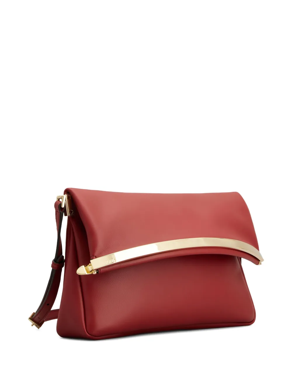 Tod's Leather Clutch Bag In Red